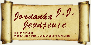 Jordanka Jevđević vizit kartica